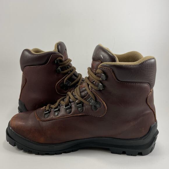 Asolo AFX 556 Hiking Boots Womens Size 9.5 Brown Leather Mid Lace Up Vibram - Picture 7 of 11